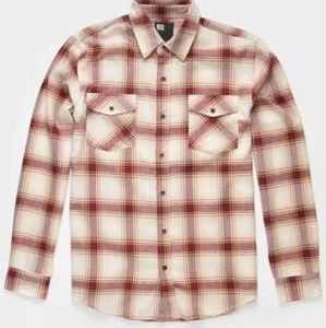 RSQ Dougie Plaid Soft Brushed Flannel Button-Up ☆